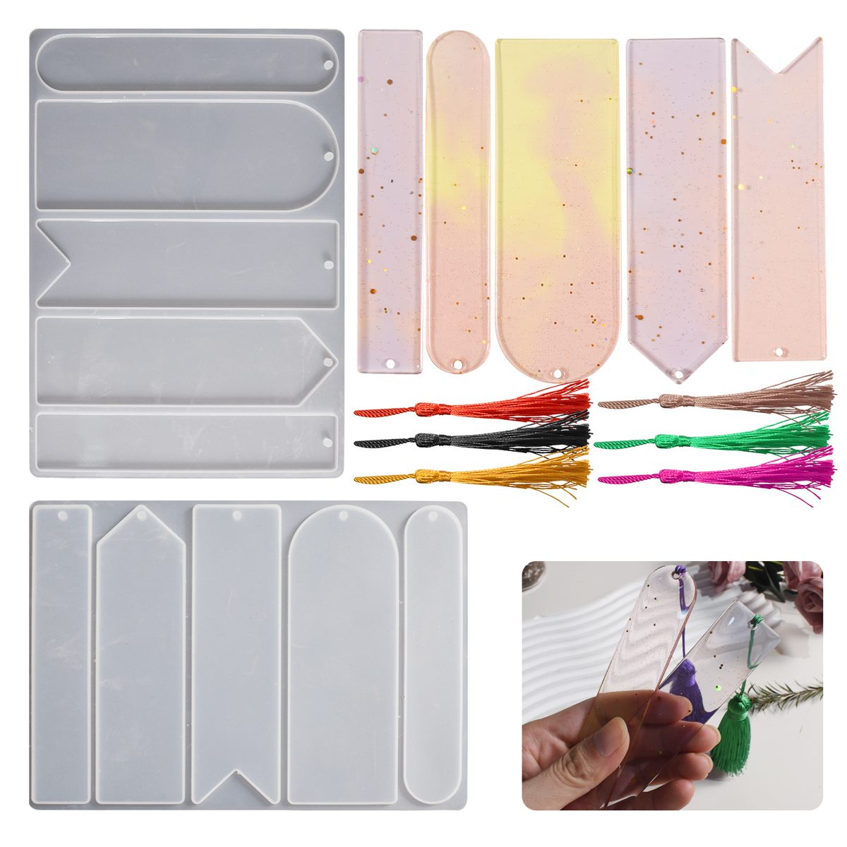 Rectangle Round Bookmark mold (RUUIPON-001)