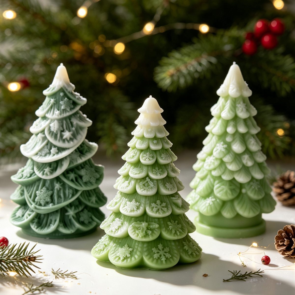 Christmas Christmas Tree Candle mold (RUUIPON-031)