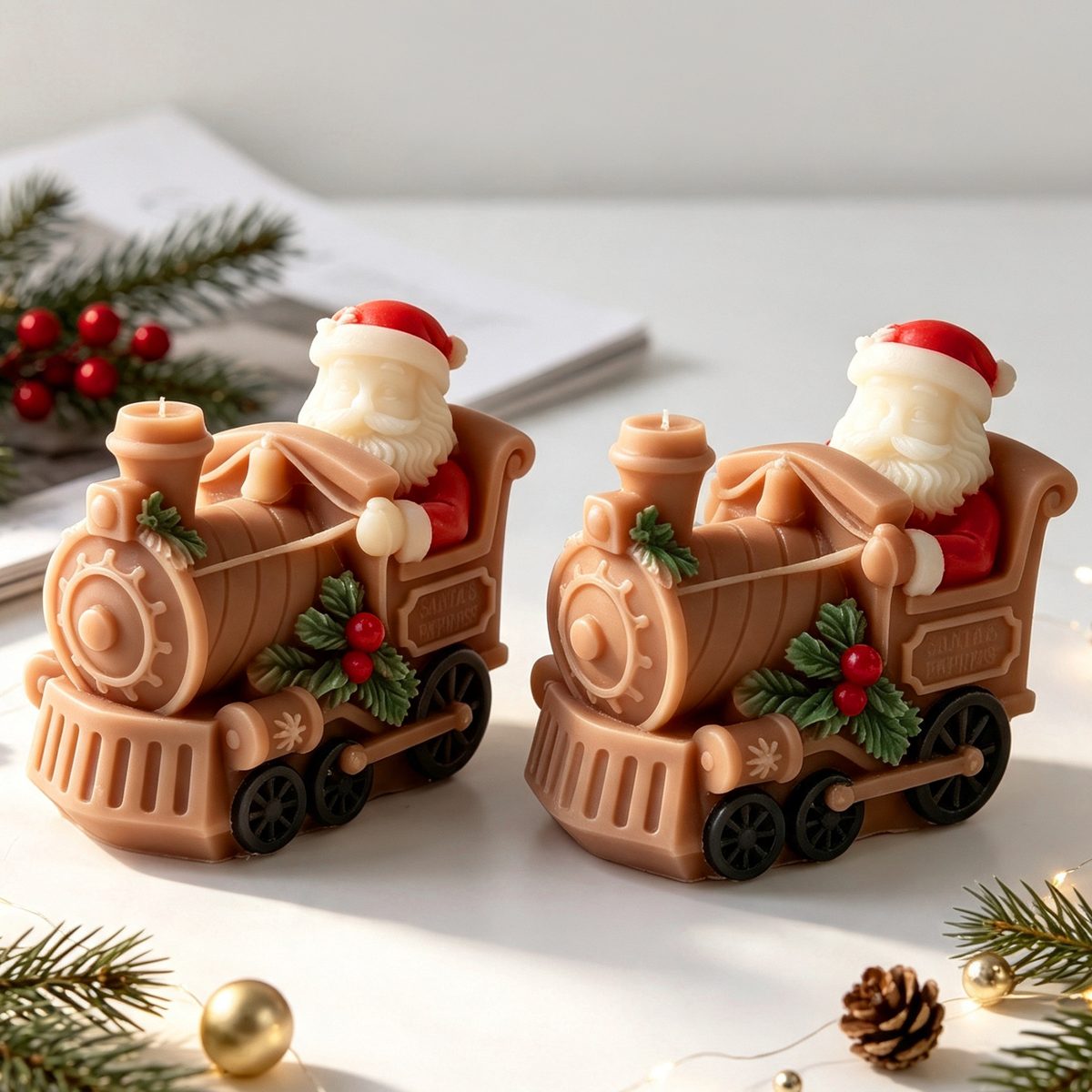 Christmas Train Candle mold (RUUIPON-041)