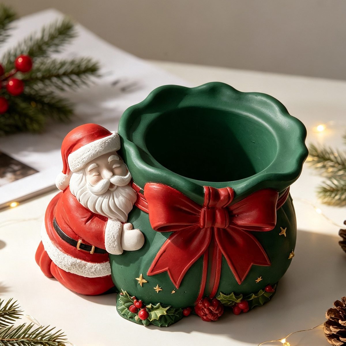 Santa Gift Bag Candle mold (RUUIPON-042)