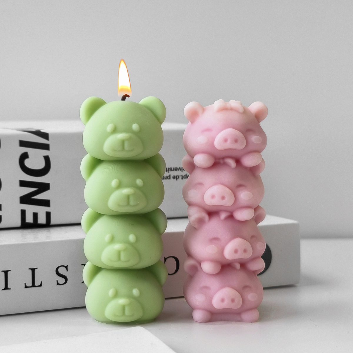 Bear Pig Candle mold (RUUIPON-046)