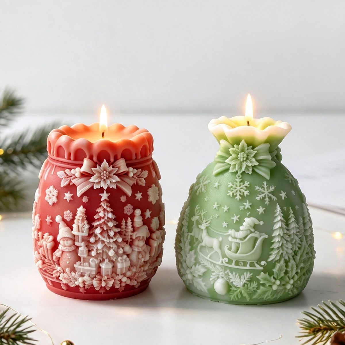 Christmas Lucky Bag Candle mold (RUUIPON-062)