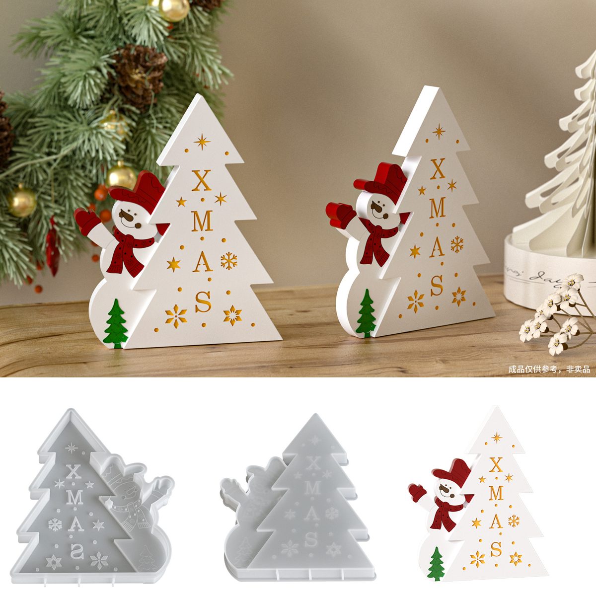 Christmas Snowman Candle mold (RUUIPON-075)