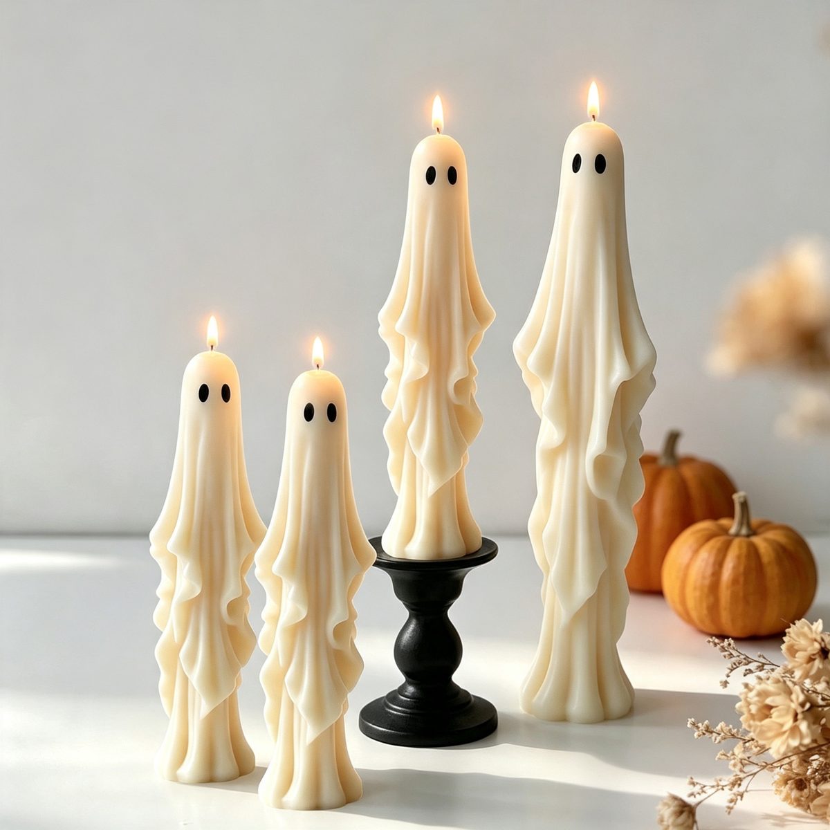 Halloween Ghost Candle mold (RUUIPON-078)