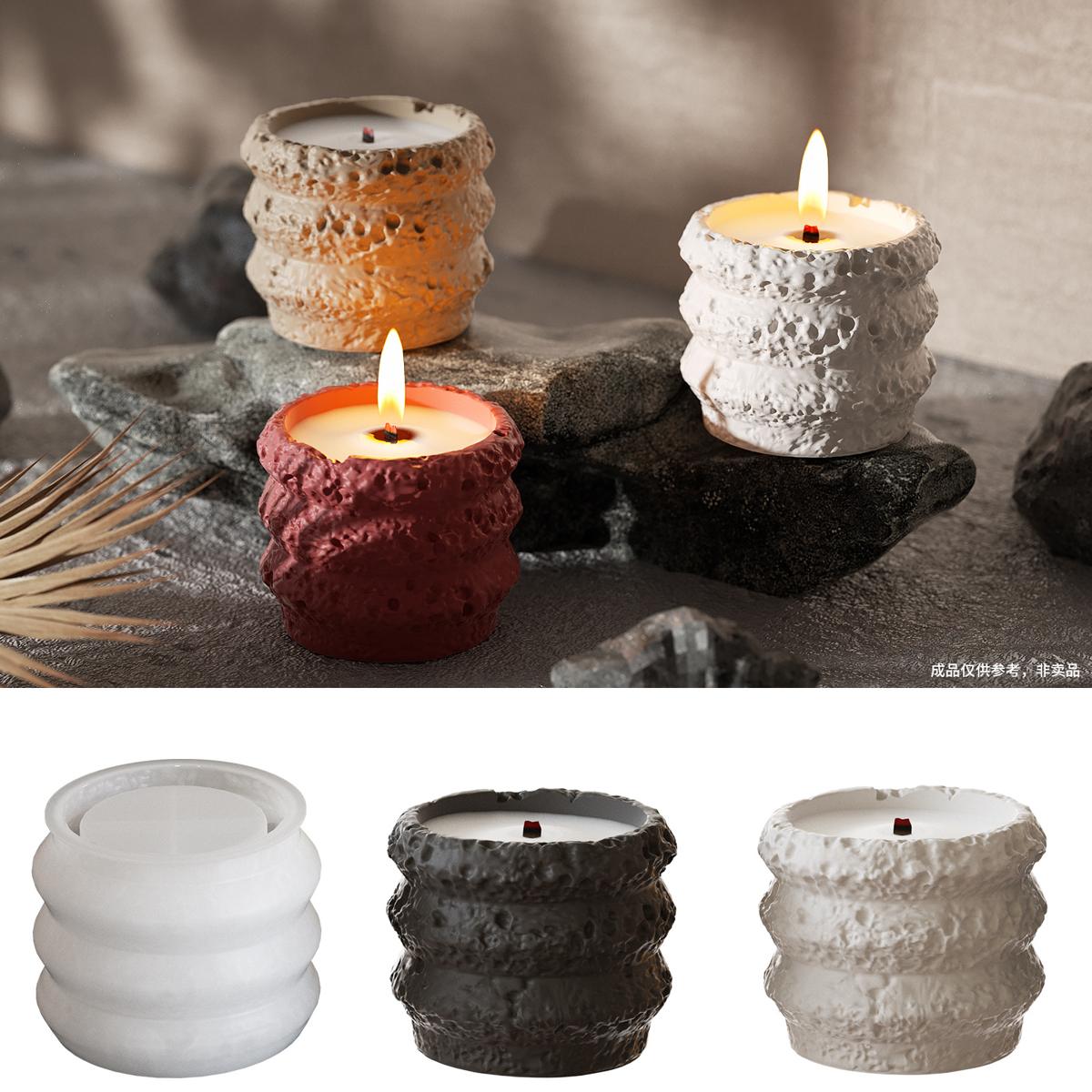 Round Stone Circle Candle mold (RUUIPON-082)