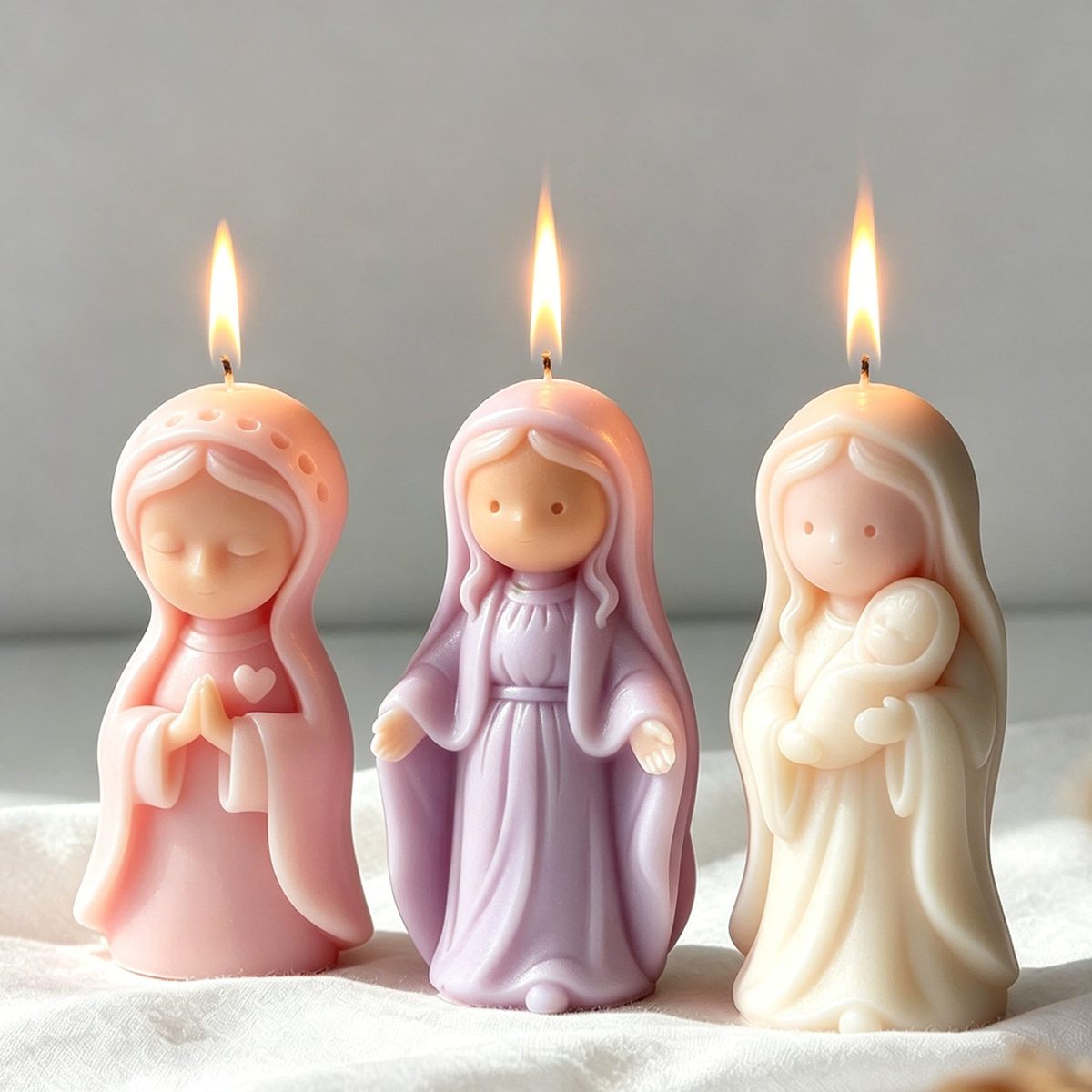 Prayer Figure Candle mold (RUUIPON-142)
