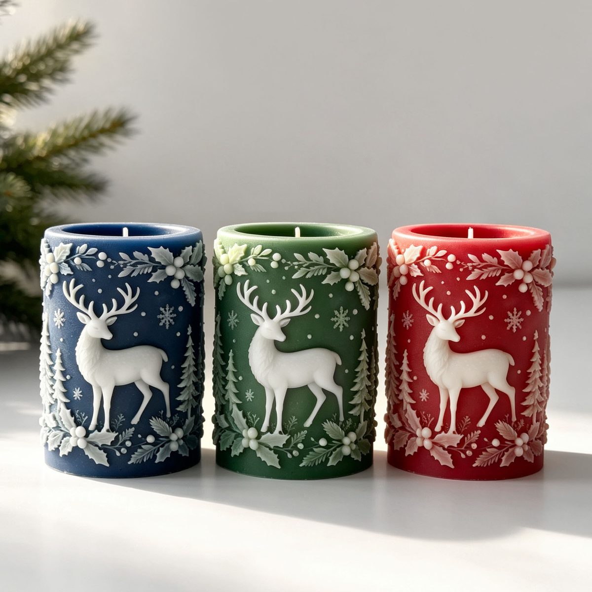 Christmas Reindeer Candle mold (RUUIPON-146)