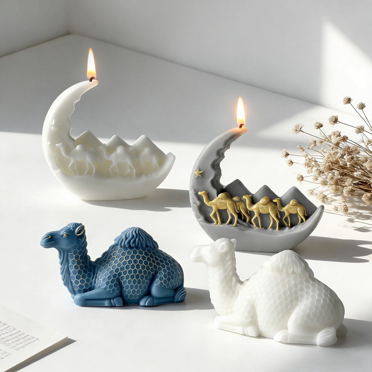 Moon Aroma Stone Candle mold (RUUIPON-165)