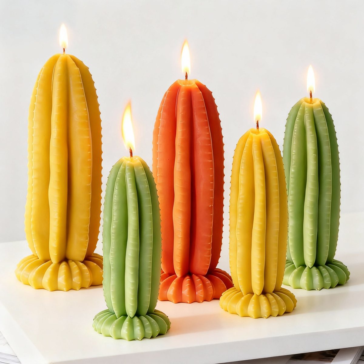 Taper Candle Cactus Candle mold (RUUIPON-176)