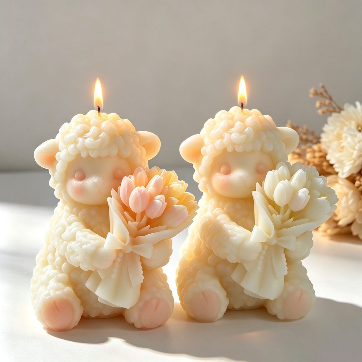 Bouquet Lamb Candle mold (RUUIPON-187)