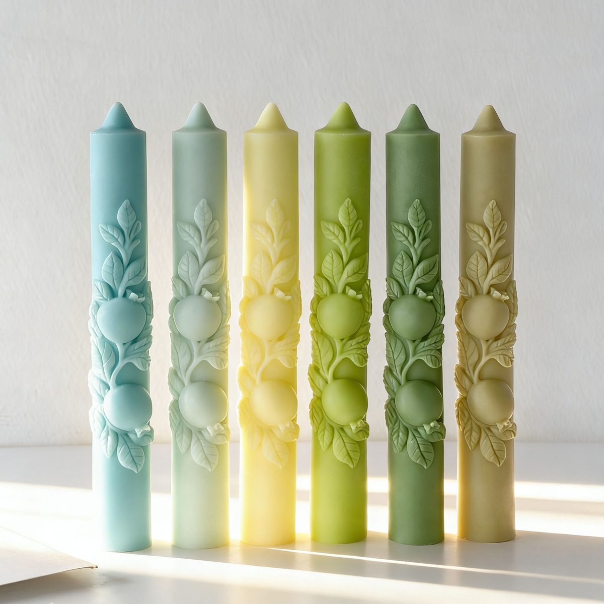 Pomegranate Taper Candle Candle mold (RUUIPON-191)