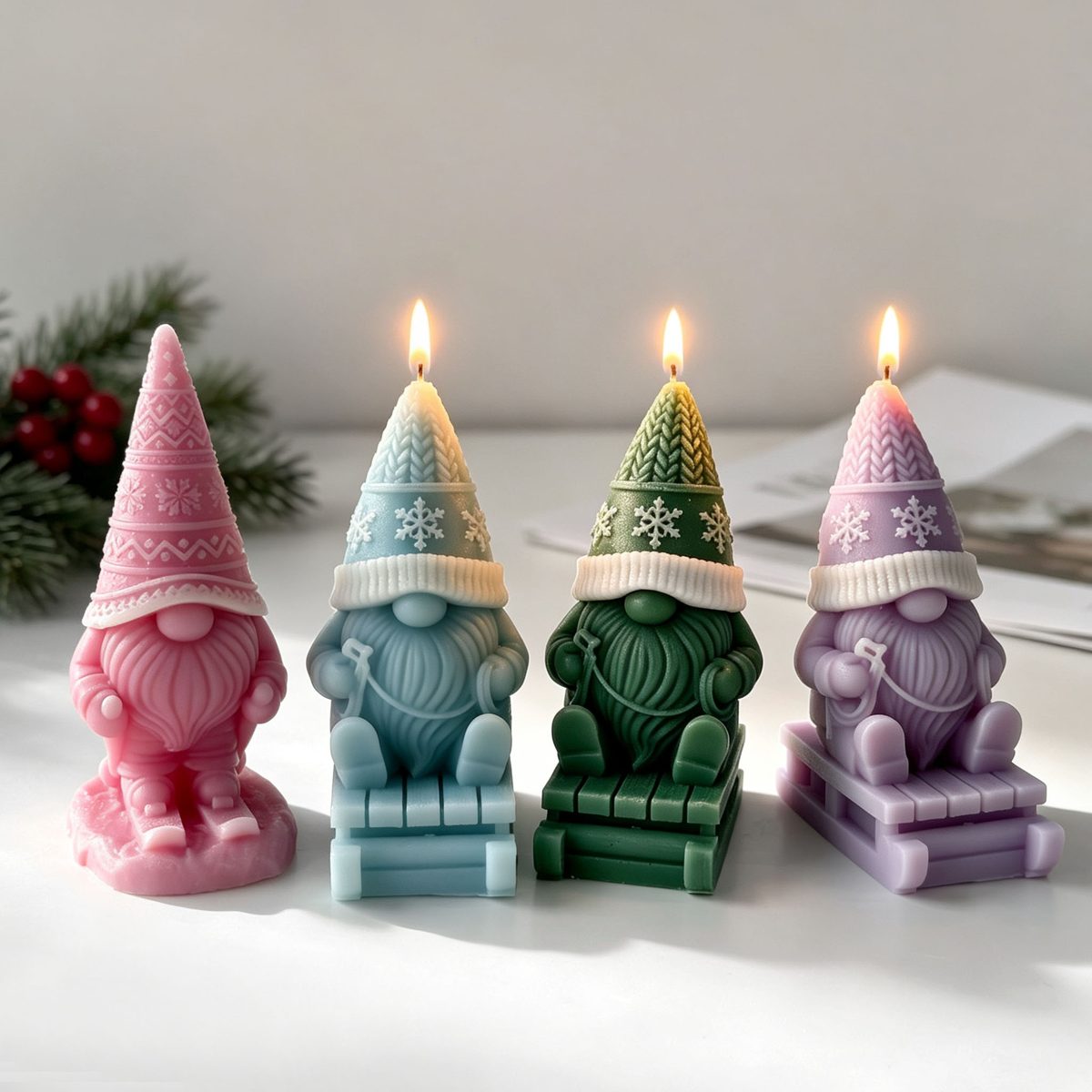 Ski Dwarf Candle mold (RUUIPON-194)