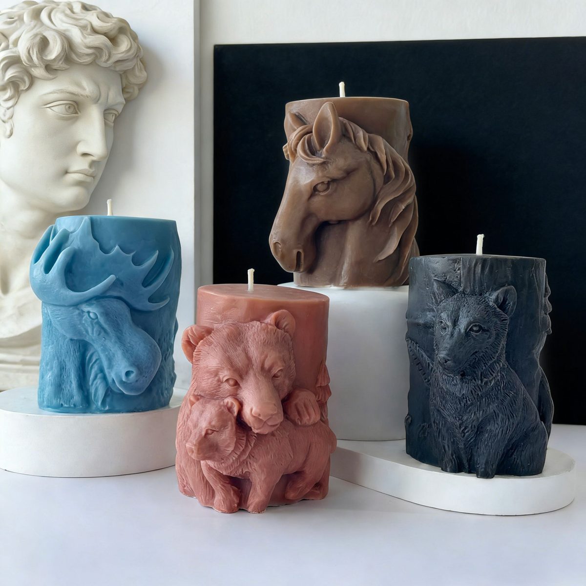 Animal Cylinder Candle mold (RUUIPON-196)