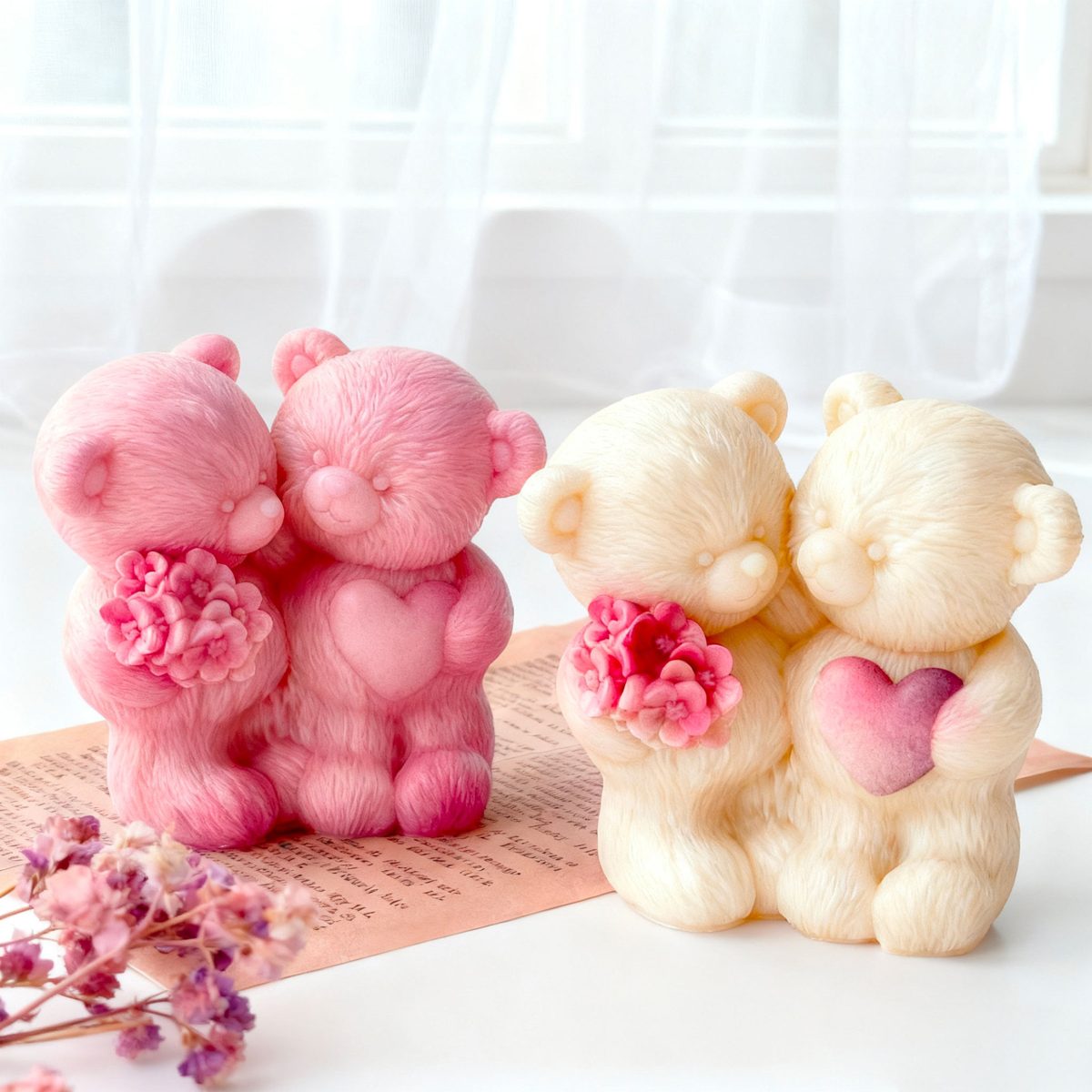 Bear Valentines Candle mold (RUUIPON-198)