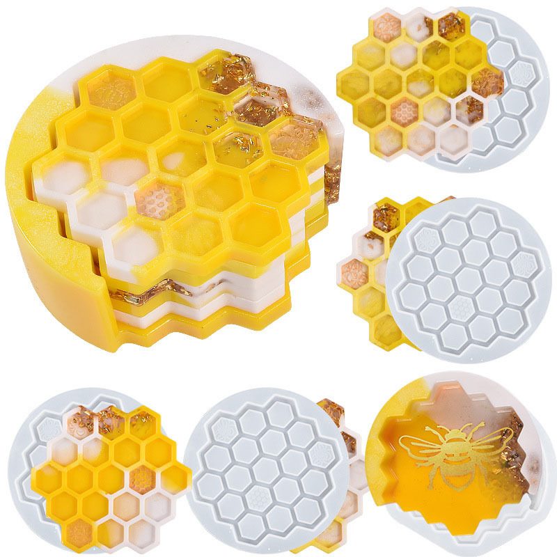 Storage Box Bee Coaster mold (RUUIPON-235)