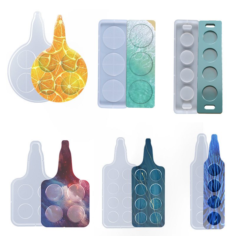 Storage Tray Wine Glass Tray Coaster mold (RUUIPON-237)