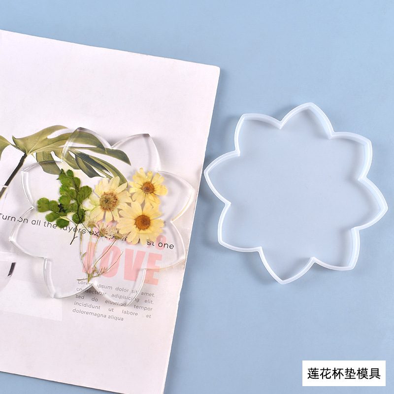 Lotus Geometric Coaster mold (RUUIPON-240)