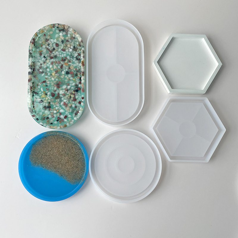 Round Hexagon Coaster mold (RUUIPON-242)