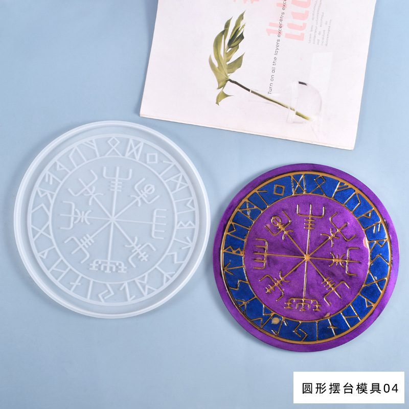Round Rune Dice mold (RUUIPON-247)