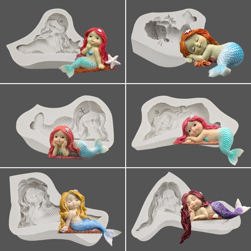 Mermaid Fondant mold (RUUIPON-257)