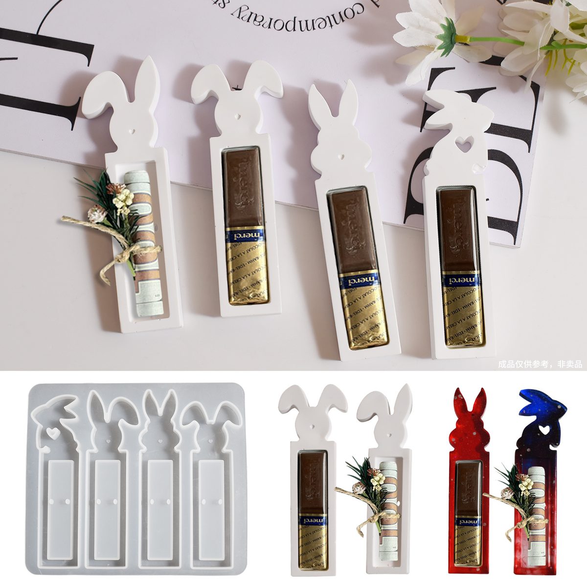Easter Gift Box Gypsum mold (RUUIPON-292)