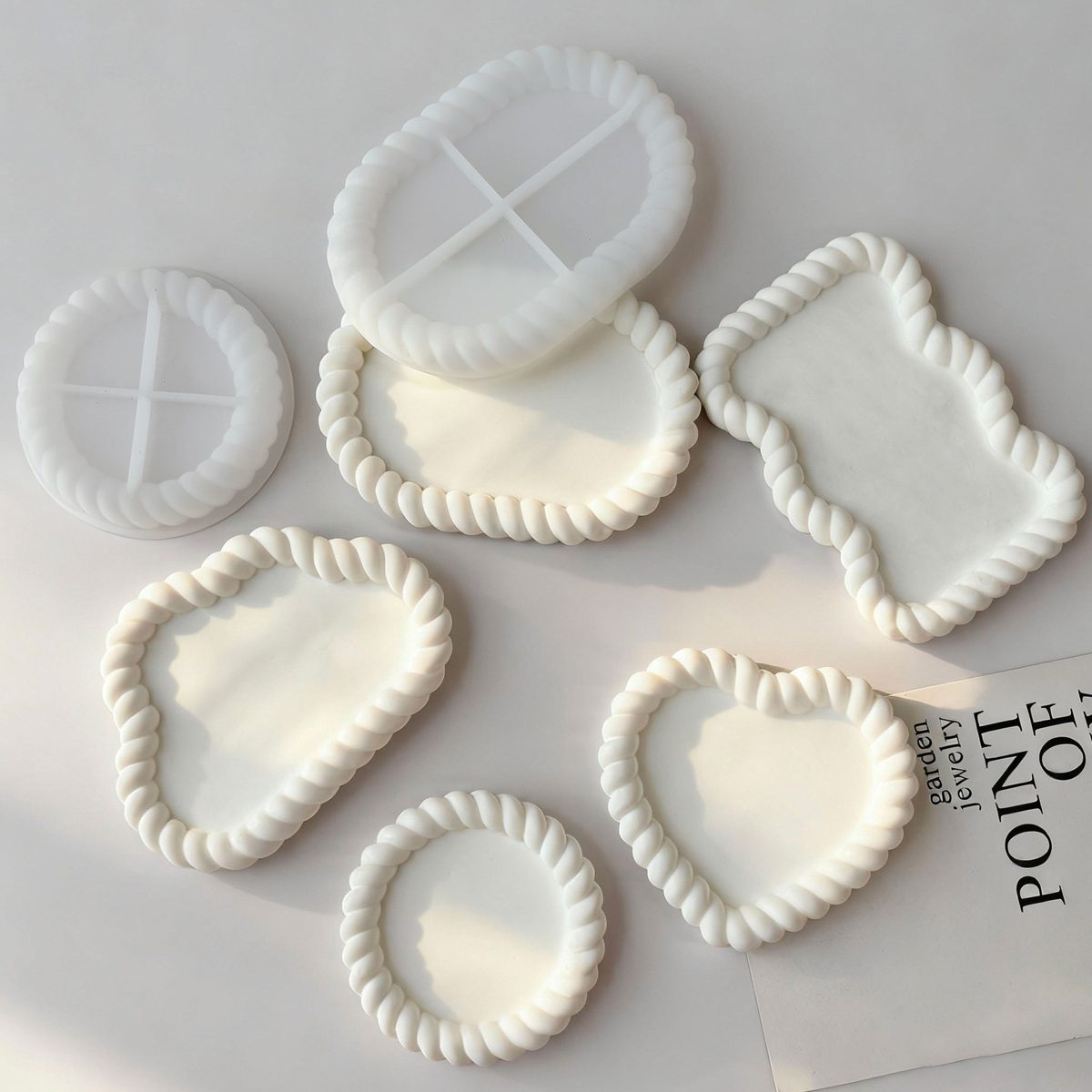 Twisted Hemp Rope Cement Gypsum mold (RUUIPON-311)