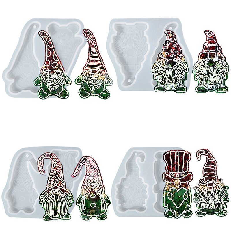 Mustache Santa Gypsum mold (RUUIPON-342)