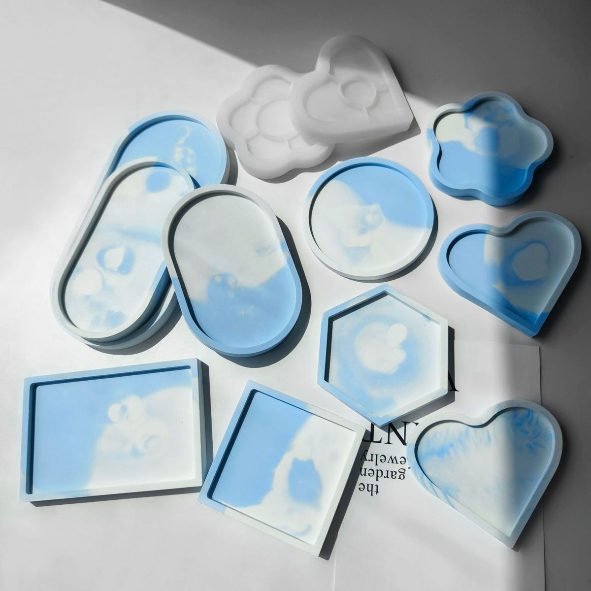 Coaster Oval Gypsum mold (RUUIPON-351)