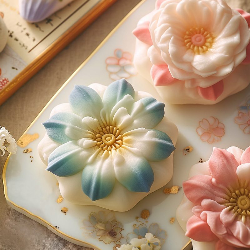 Hibiscus Mooncake mold (RUUIPON-417)