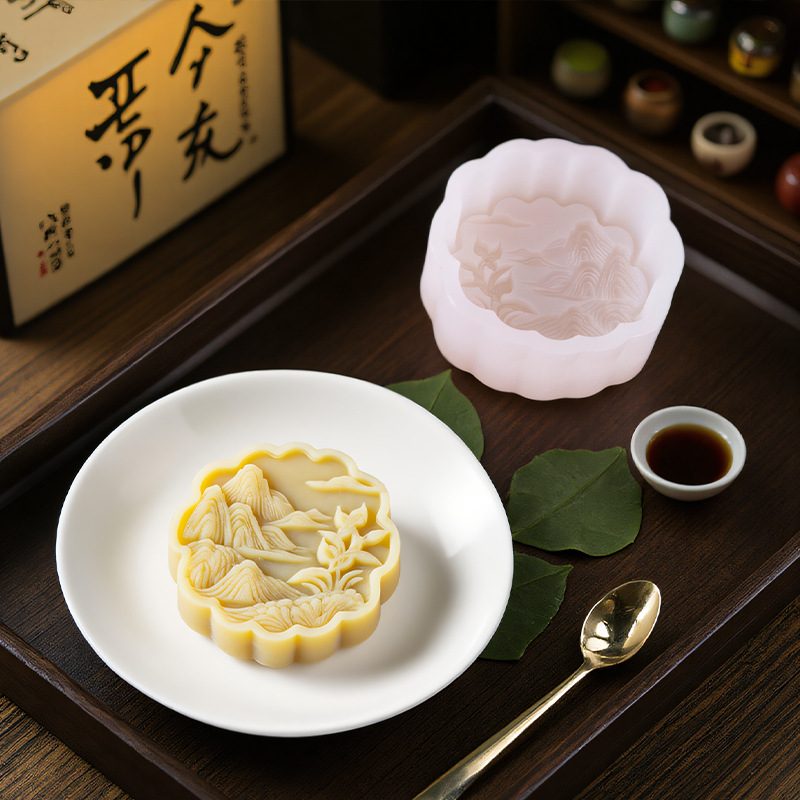 Almond Yam Cake Mooncake mold (RUUIPON-418)