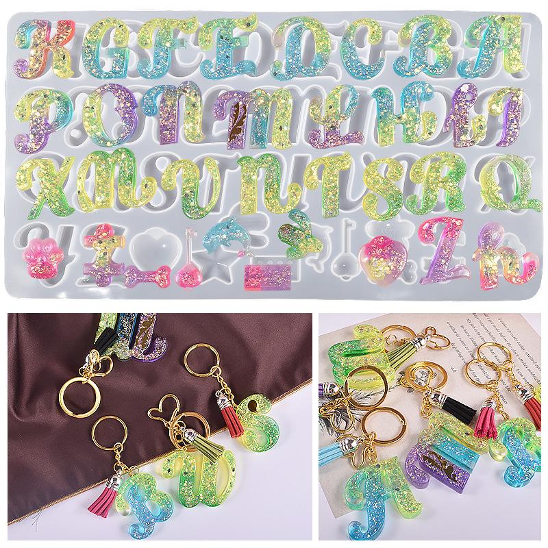 Alphabet Pendant mold (RUUIPON-512)