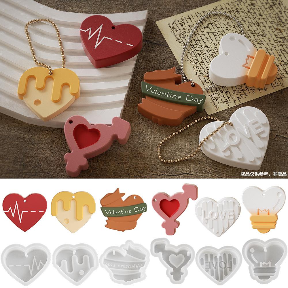 Heart Hanging Tag Pendant mold (RUUIPON-516)