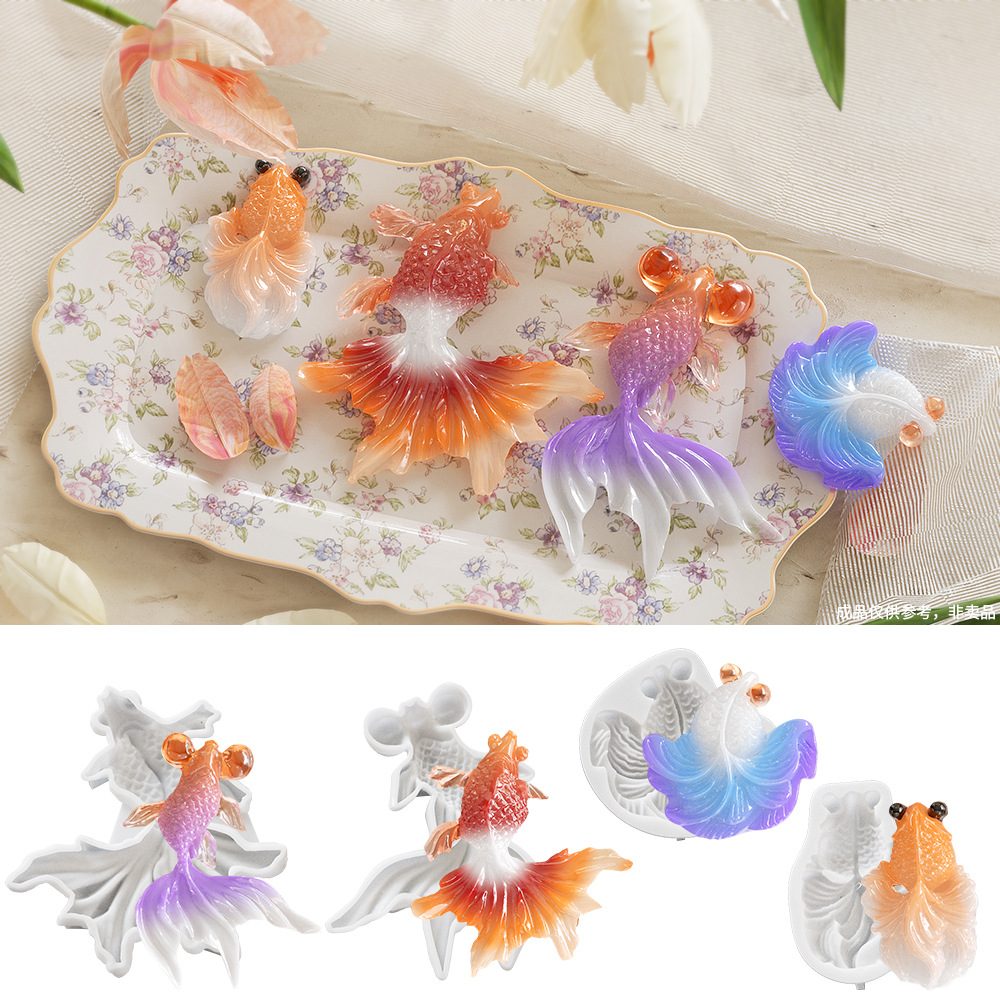 Goldfish Koi Pendant mold (RUUIPON-517)