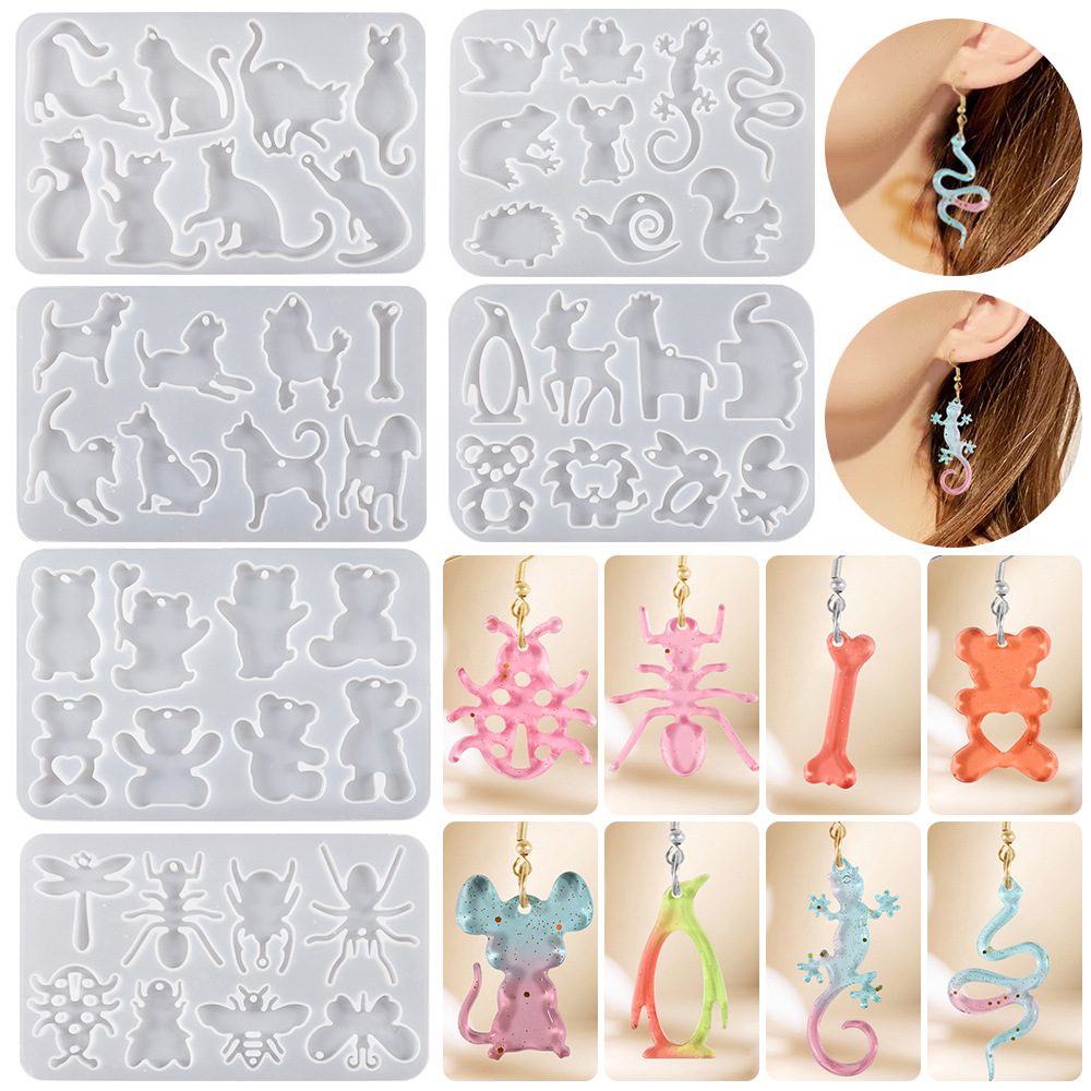 Hanging Tag Earring Pendant mold (RUUIPON-532)