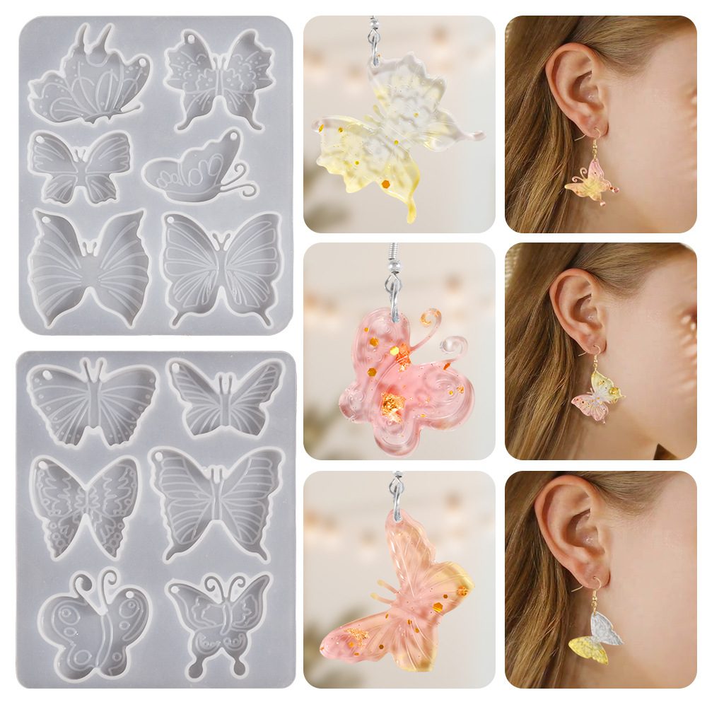 Butterfly Hanging Tag Pendant mold (RUUIPON-545)
