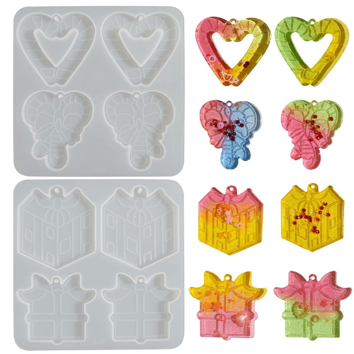 Christmas Keychain Pendant mold (RUUIPON-549)