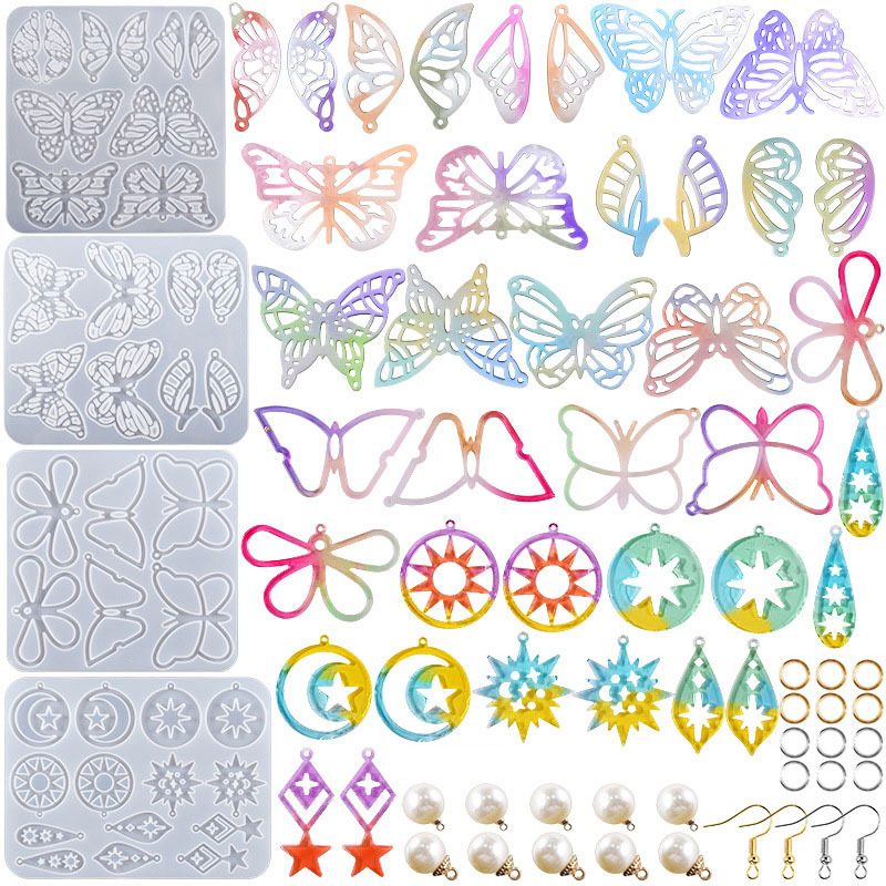 Punk Earring Pendant mold (RUUIPON-553)