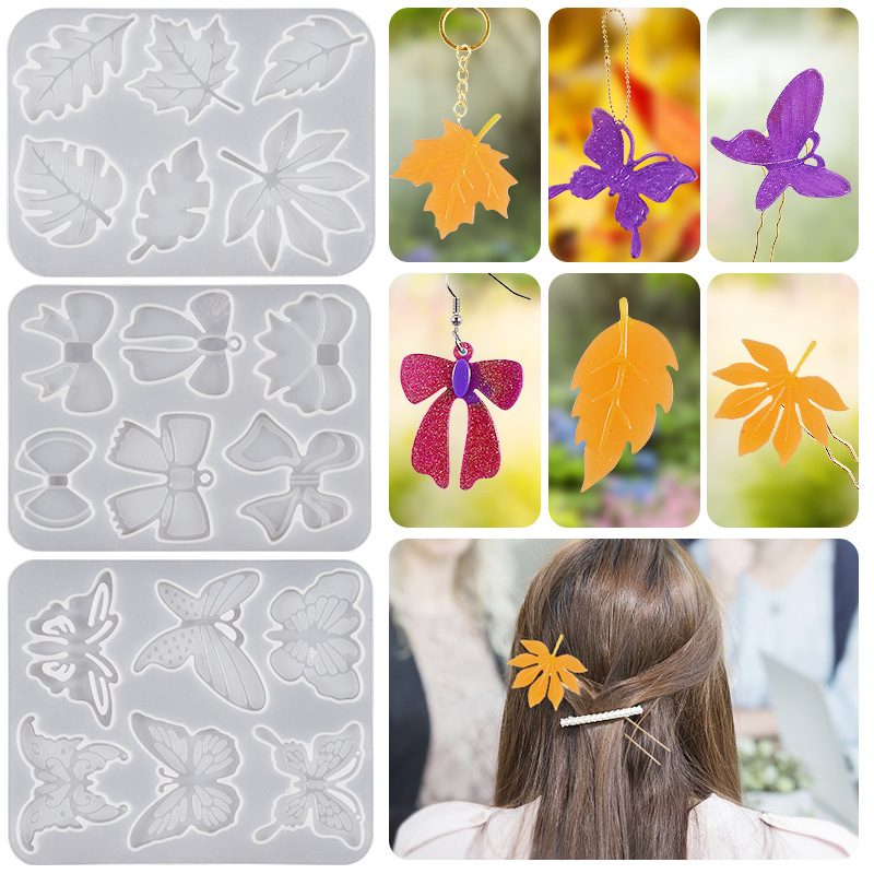 Hair Stick Hair Clip Pendant mold (RUUIPON-568)