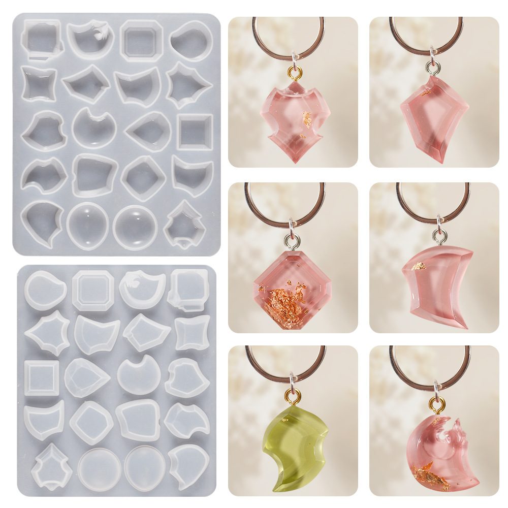 Irregular Cabochon Pendant mold (RUUIPON-573)