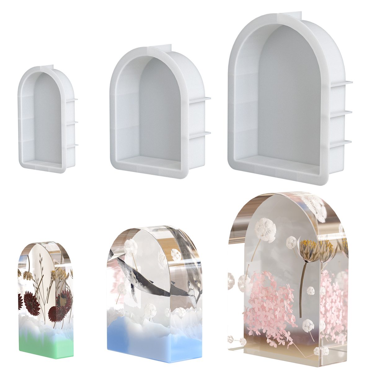 Dried Flower Arch Resin mold (RUUIPON-586)