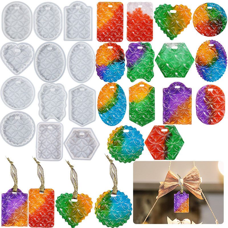 Four Leaf Clover Heart Resin mold (RUUIPON-589)