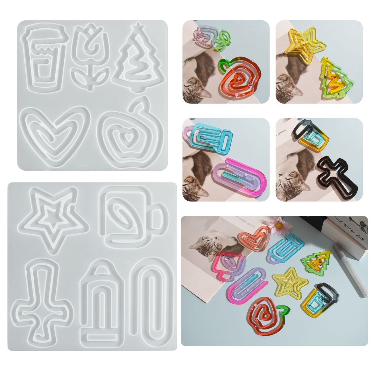 Heart Flower Resin mold (RUUIPON-611)