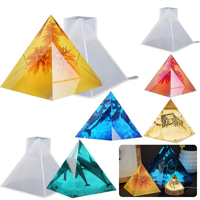 Pyramid Triangular Pyramid Resin mold (RUUIPON-619)