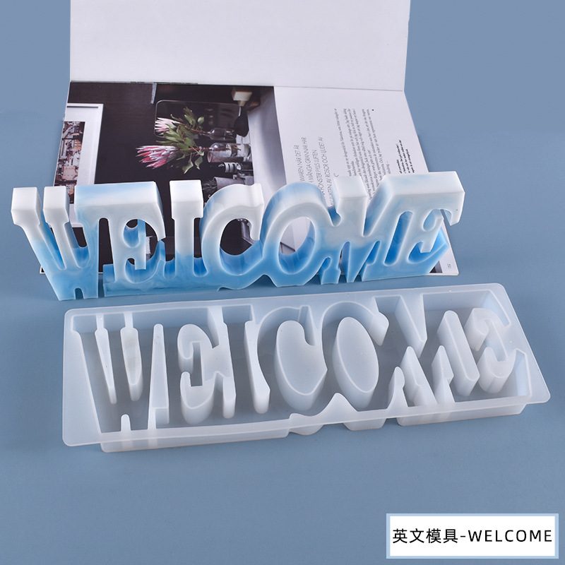 Alphabet Hanging Tag Resin mold (RUUIPON-687)