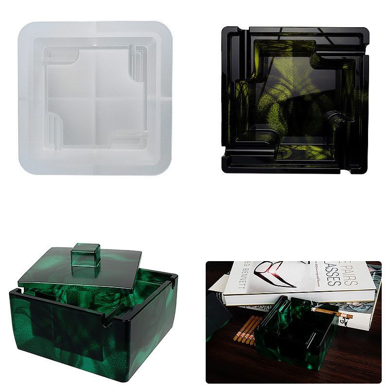 Ashtray Ash Groove Resin mold (RUUIPON-699)