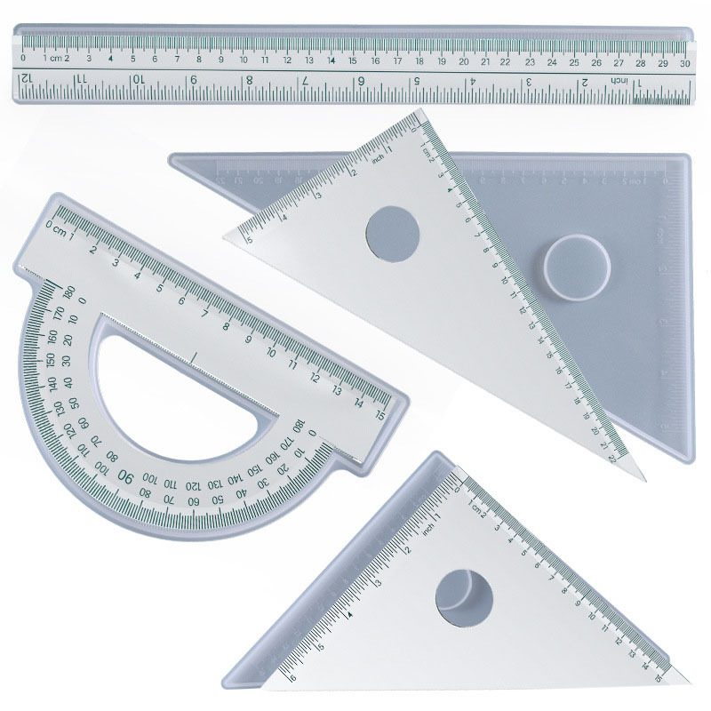 Ruler Protractor Resin mold (RUUIPON-703)