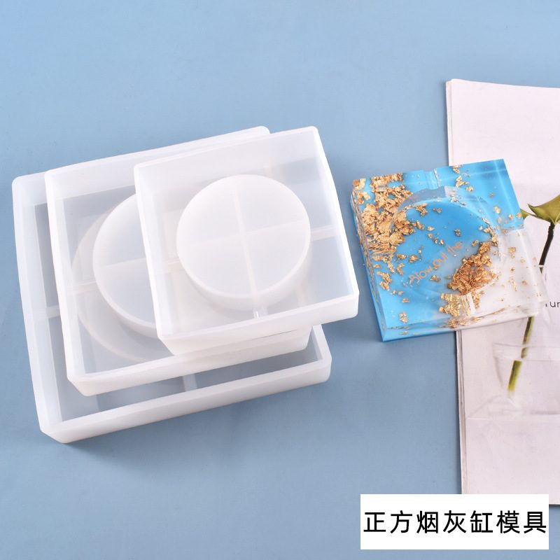 Square Ashtray Resin mold (RUUIPON-708)