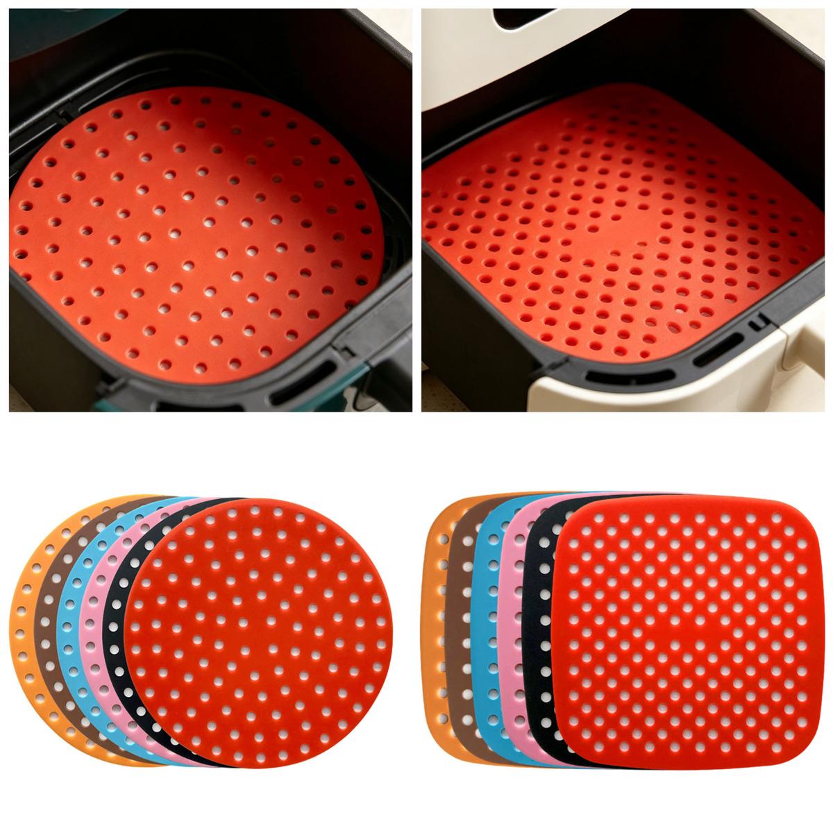 Air Fryer Mat Round Silicone mold (RUUIPON-740)