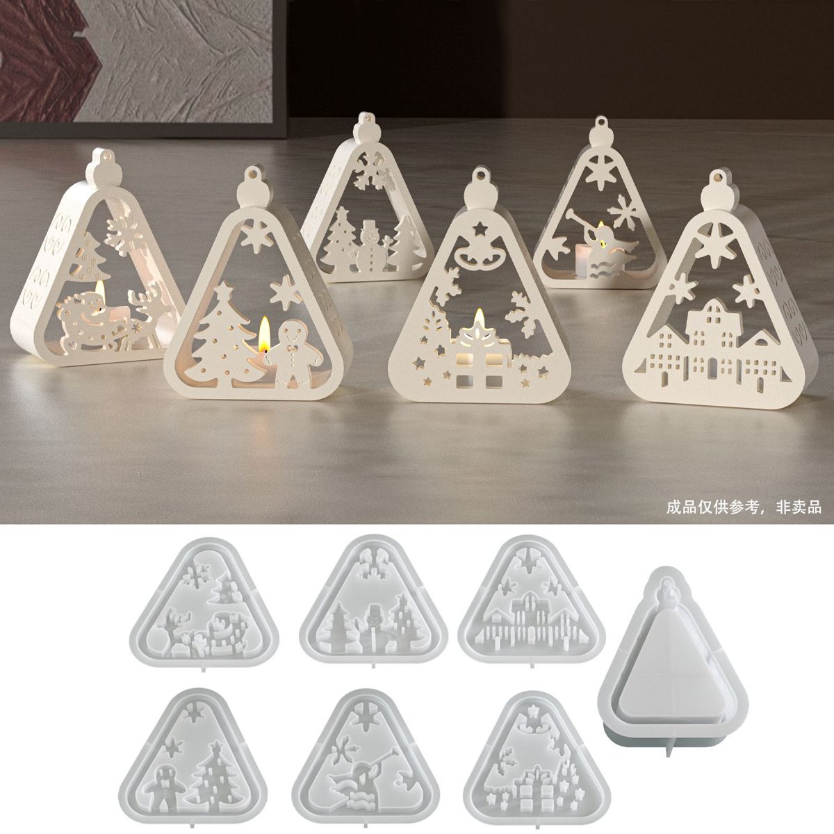 Santa Snowman Silicone mold (RUUIPON-749)