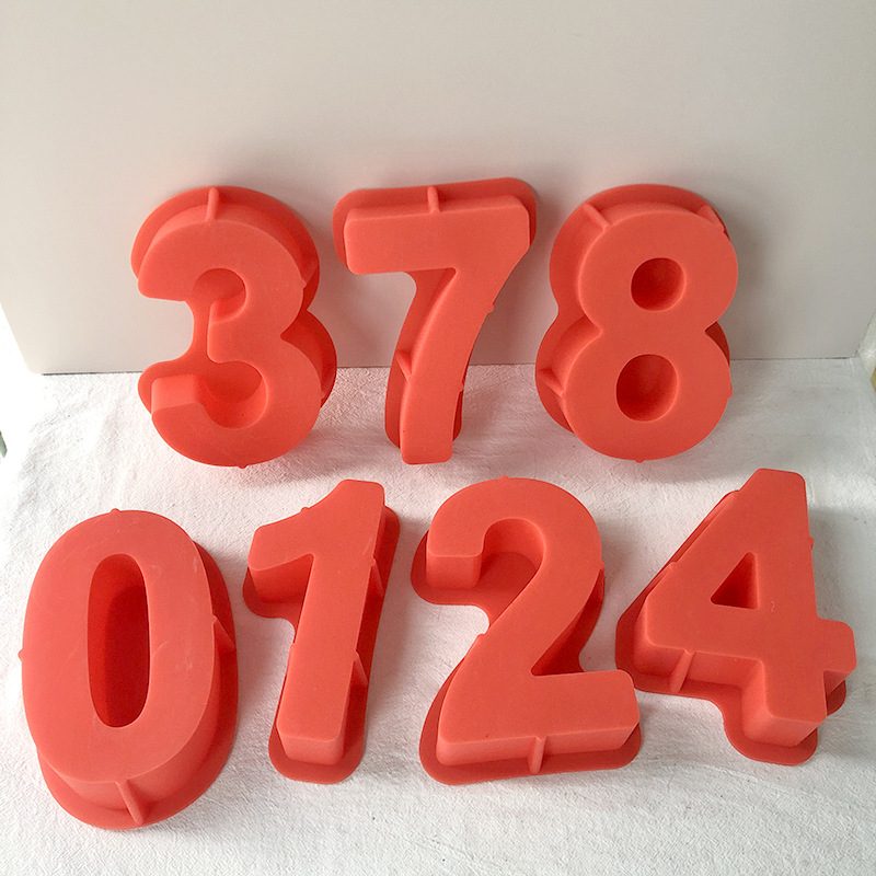 Number Arabic Numeral Silicone mold (RUUIPON-755)